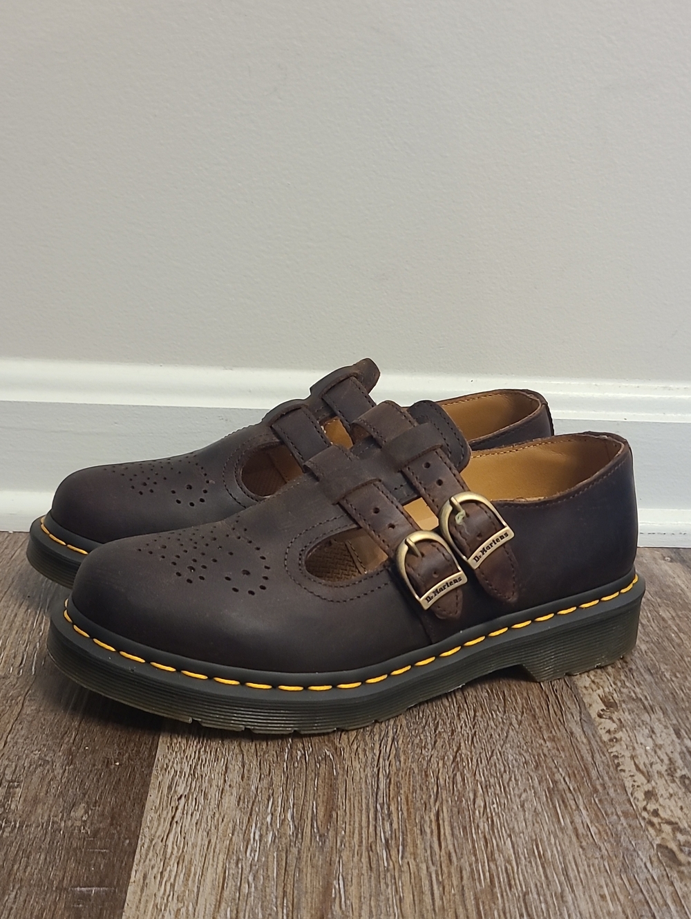 Dr. Martens 8065 Mary Jane Crazy Horse Flat Shoes